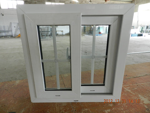 China Supplier Customized Designs White Vinyl Double Glazed UPVC Sliding Windows