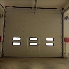 LVDUN Modern Rolling design glass panel glass panel garage door