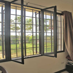 LVDUN steel window grills pictures thermal break steel doors iron-grill-door-designs