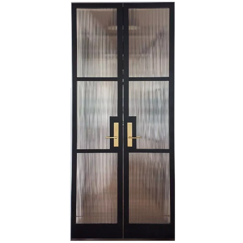 LVDUN High quality bullet proof steel Israel exterior security door french door with glass