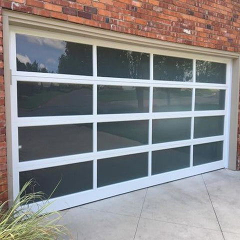 LVDUN high quality glass panel universal composite garage door