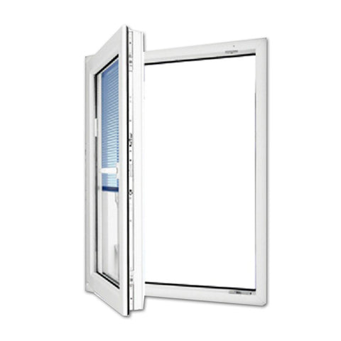 Double Glazed Swing UPVC Windows Soundproof PVC Casement Windows Made In China
