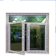 LVDUN Casement window upvc with grill design with screen