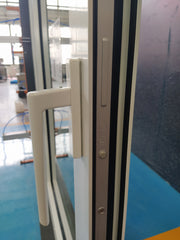 LVDUN Tempered Glass Sliding Door/Aluminium Frame tempered glass exterior Door with Grill Design