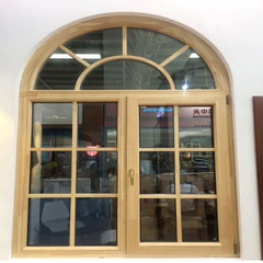 LVDUN 96x80 Round Top Half moon Casement Window