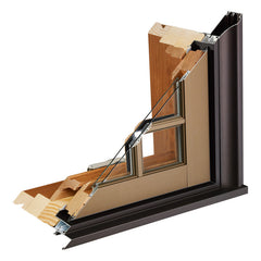 LVDUN Aluminum Timber Sash Window Reveal Doors Aluminium Timber Windows