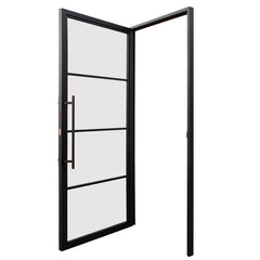 LVDUN Toughen Glass Design European High Quality Swing Door