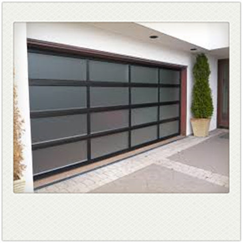 Automatic electric sectional aluminum alloy frosted glass garage door