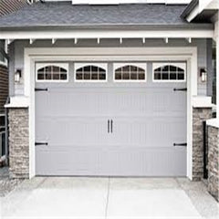 LVDUN automatic aluminum alloy material frosted glass modern new black garage doors