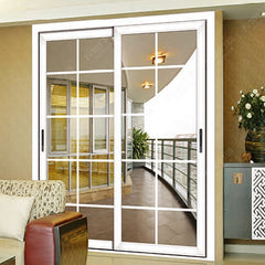 LVDUN soundproof interior pvc single panel sliding toilet door with glass in dubai