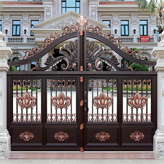 Indian House Main Padbolt Gate Double Leaf Luxury Aluminum Swing Door Matel Gate Security Door Design