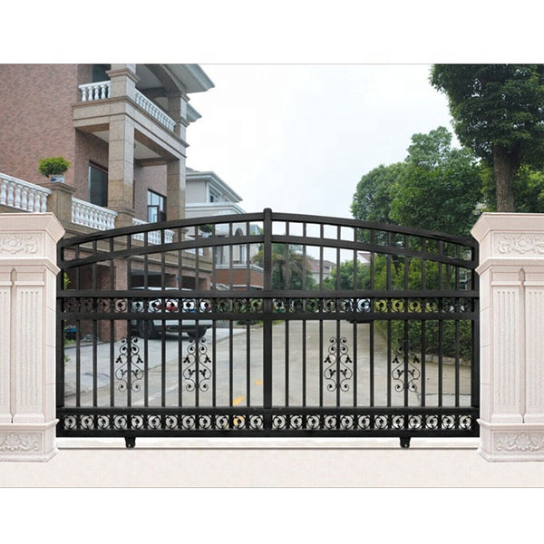 Modern Style Automatic Driveway Courtyard Aluminum Sliding Gate / Aluminum Gates And Fences Design With Factory Price