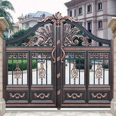 Indian House Main Padbolt Gate Double Leaf Luxury Aluminum Swing Door Matel Gate Security Door Design