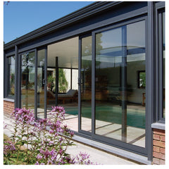 AS2047 Standard Residential Outdoor Double Glazed Glass American 96X80 Sliding Patio Door Wholesale