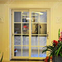 LVDUN soundproof interior pvc single panel sliding toilet door with glass in dubai