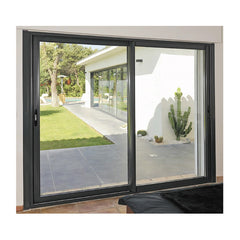 Insulated Balcony Sound Proof Unbreakable Tempered Glass Aluminum Sliding Patio Door Exterior Glass Door