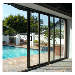 AS2047 Standard Residential Outdoor Double Glazed Glass American 96X80 Sliding Patio Door Wholesale