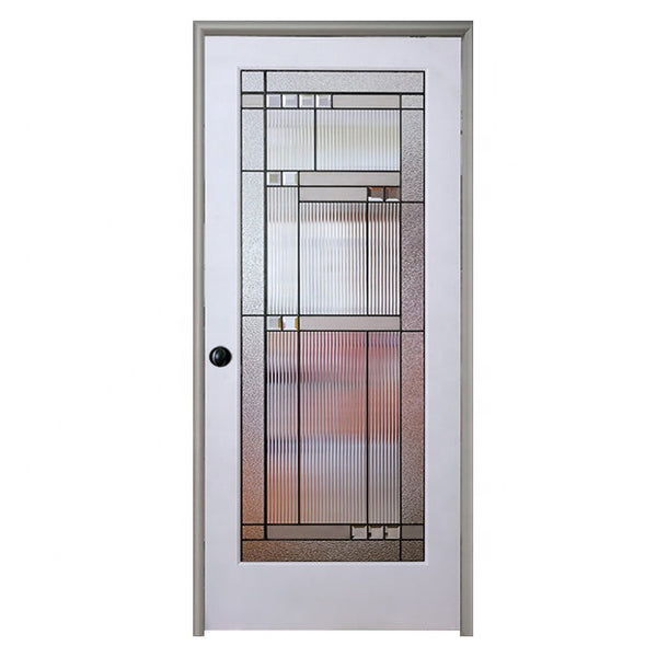 LVDUN European Style Interior Door Designs Aluminium Bathroom Toilet Glass Swing Doors
