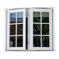 LVDUN Residential hotel horizontal pivoting aluminum tempered glass casement window French window grill design manufacturer