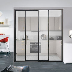 LVDUN aluminum glass sliding doors windows/ Slim Frame Aluminum Sliding Door/ Narrow Frame Push-pull Door