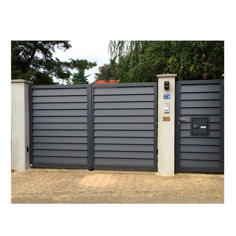 LVDUN Removable Aluminium Garden Fence Gate Fencing Aluminum gate grill design fixed Aluminium Louver Fence