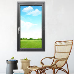 LVDUN new design thermal break aluminum french casement/ swing glass window