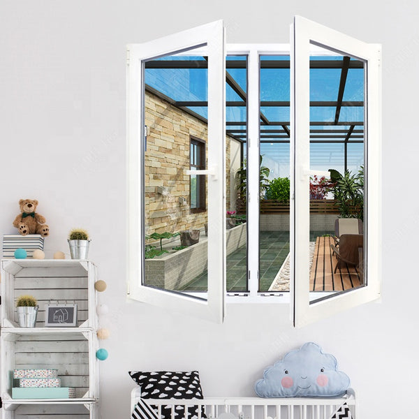 LVDUN cheap upvc/ pvc/ plastic glass casement/ swing window price philippines