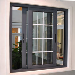 LVDUN High Quality Custom Aluminum Horizontal Sliding Window With Double Tempered Glass