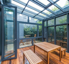 LVDUN aluminum sunhouse garden room sunroom and glass green house panels for sale