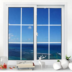 LVDUN Pvc Frame Grill Windows Design Double Glaze UPVC Vertical Sliding Window