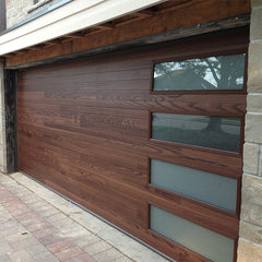LVDUN Automatic solid wood door garage door