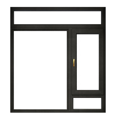 LVDUN 90 Degree Inward Opening Model Thermal Break Aluminum Casement Windows Manufacturer