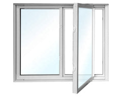 House Customized Aluminum Tilt And Turn Windows With Tempered Glazing Glass