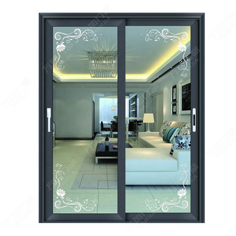 LVDUN 3 tracks large aluminum profile oversized sliding door