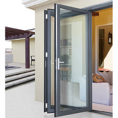 LVDUN waterproof soundproof exterior aluminium glass bi folding patio doors