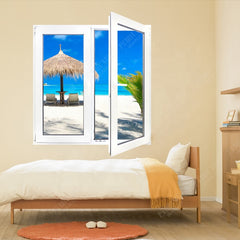 LVDUN cheap upvc/ pvc/ plastic glass casement/ swing window price philippines