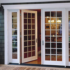 LVDUN Double Glass Front Aluminium Out Swing Patio Doors Residential Exterior French Casement Door Price