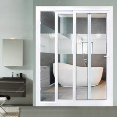 LVDUN upvc/ pvc/ plastic frosted glass sliding door sliding door for bathrooms price bangladesh