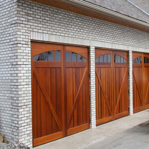 LVDUN Automatic remote control wood garage door skins
