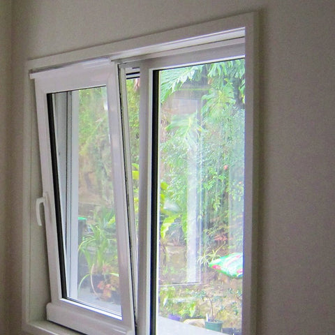 LVDUN Decorativegrill design double glazed upvc pvc sliding windows