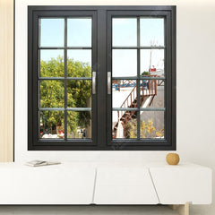 LVDUN new design thermal break aluminum french casement/ swing glass window