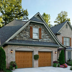 European residential house modern garage doors