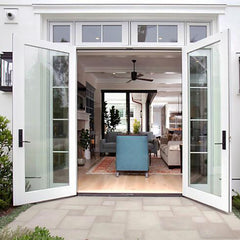 LVDUN White Internal Sliding Glass Barn Doors