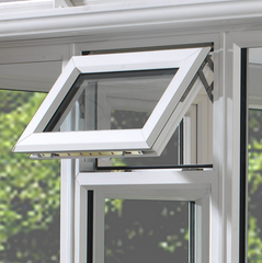 LVDUN American Style Hurricane Impact Slider PVC Top Swing Window With Glass