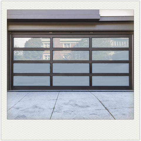 LVDUN Aluminum alloy material clear glass garage door