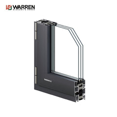 Warren double glazed tempered glass windows California Hurricane proof impact resistance garden black bay window