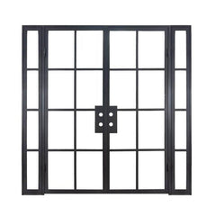 LVDUN Cheap iron single swings used exterior steel security doors for sale