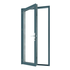 Cheap Customized Exterior Commercial Black Front Aluminum Doors