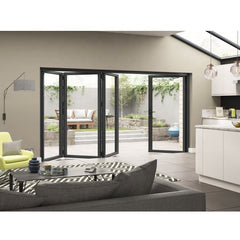 LVDUN High Quality Aluminium Tempered Glass Sliding Doors Used Exterior French Aluminum Doors