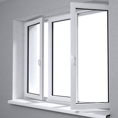 LVDUN Contemporary Eco-friendly White Vinyl Casement Window Customized Designs